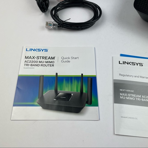 Linksys Black AC2200 MU-MIMO Tri-Band Router New With Box - Picture 2 of 7